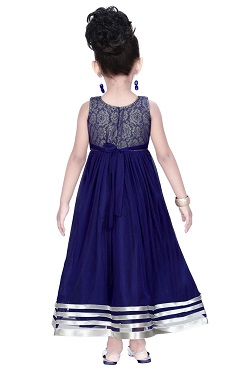 blue frock for ladies